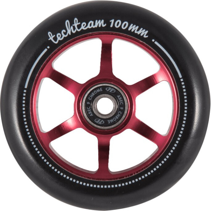 Колесо для самоката TECH TEAM X-TREME 100*24мм 6S red NN002290