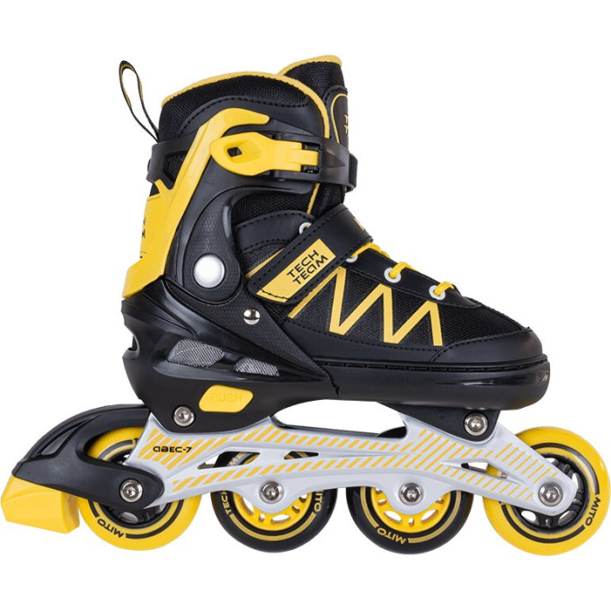 Ролики TECH TEAM MITO р.30-33 желтый (S) NN007493
